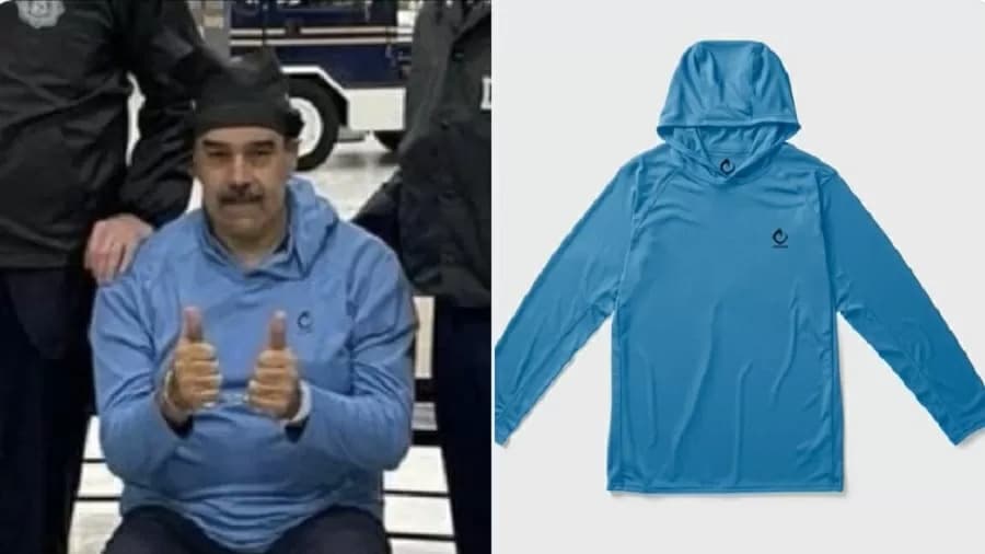 Marca de roupas faz divulgação de moletom com foto de Maduro preso: “Bem-vindo à América”