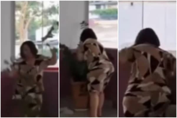 VÍDEO: Revoltada, mãe de corretora quebra recepção de condomínio após corpo da filha ser encontrado