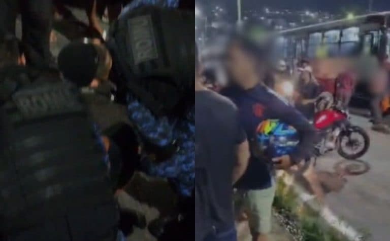 Suspeito é espancado por assalto a ônibus da linha 560 na zona Norte de Manaus