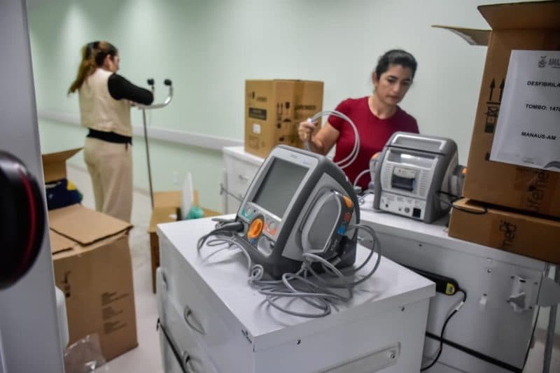 Hospital do Sangue entra na fase final com montagem de UTI e centro cirúrgico