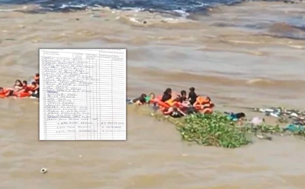 Veja lista de passageiros da lancha que naufragou no Rio Solimões