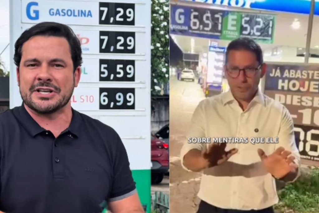 Preço da gasolina em Manaus gera disputa política entre Alberto Neto e Marcelo Ramos