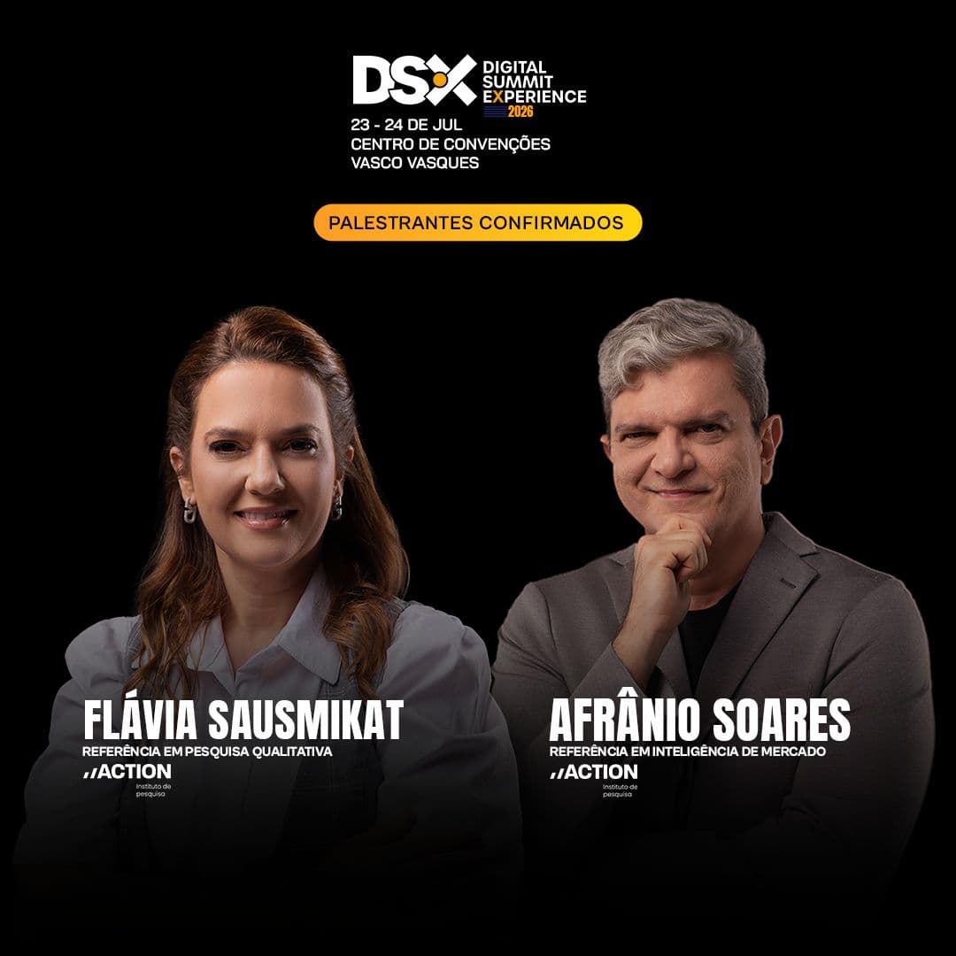 DSX 2026: Afrânio Soares e Flávia Sausmikat ensinam como transformar dados em lucro nos negócios