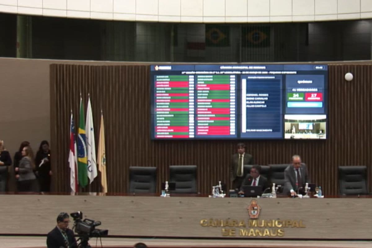 Plenário esvaziado gera críticas entre vereadores de Manaus