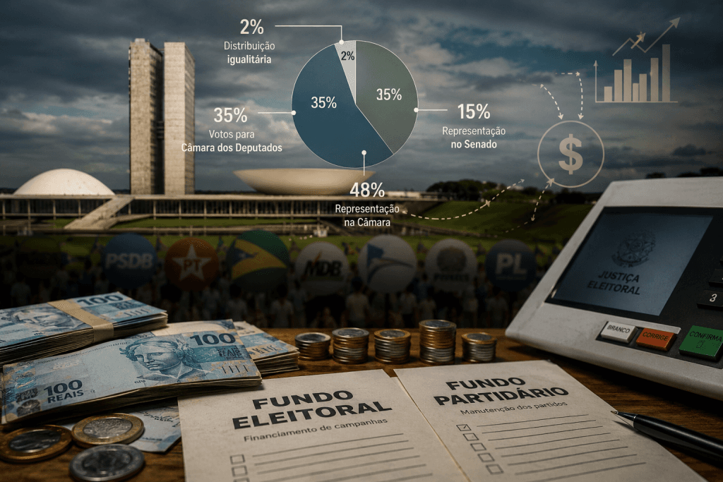 Como funciona o dinheiro dos partidos? Entenda a divisão dos fundos Eleitoral e Partidário