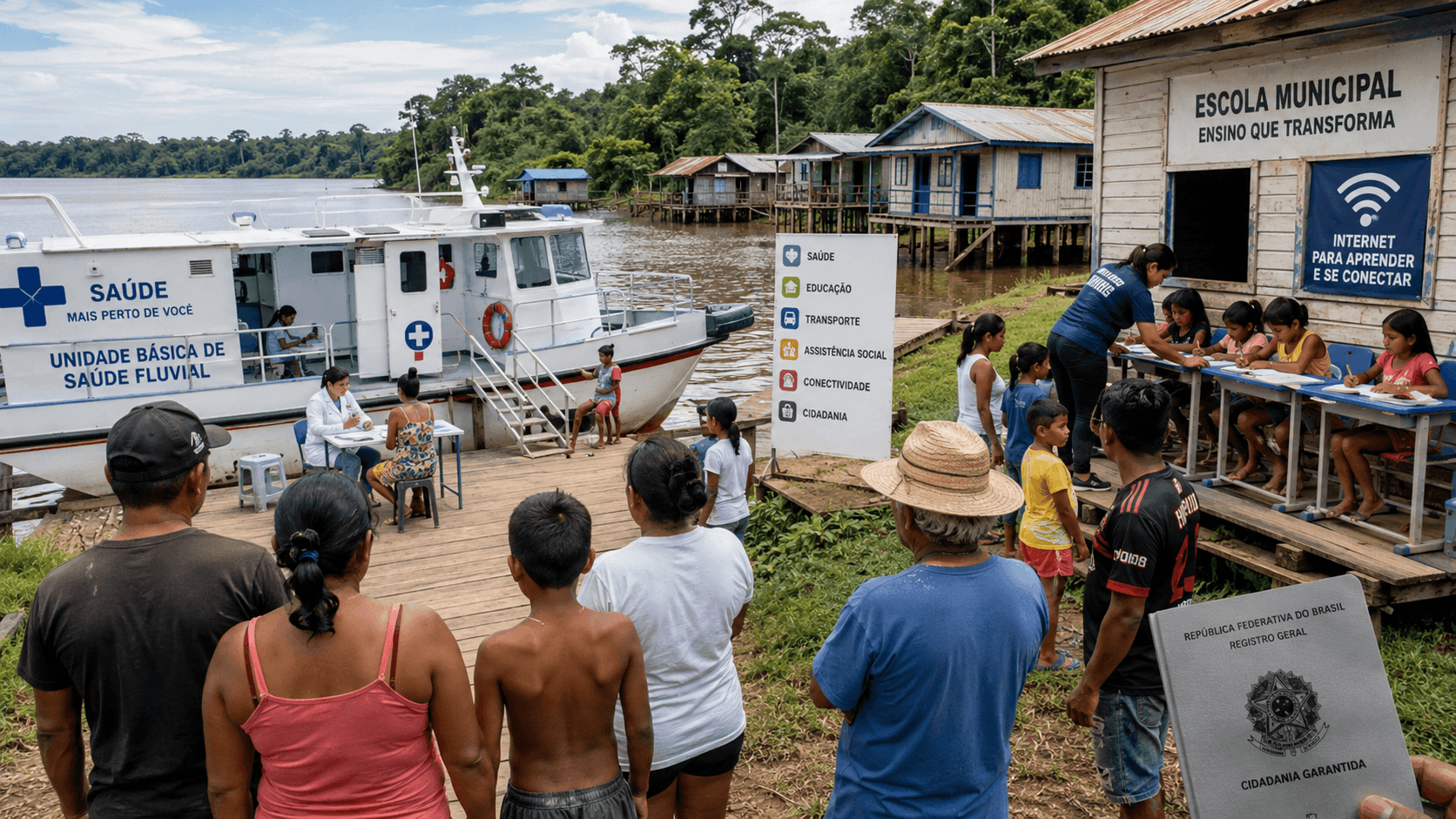Ribeirinhos do Amazonas podem ter prioridade garantida por lei