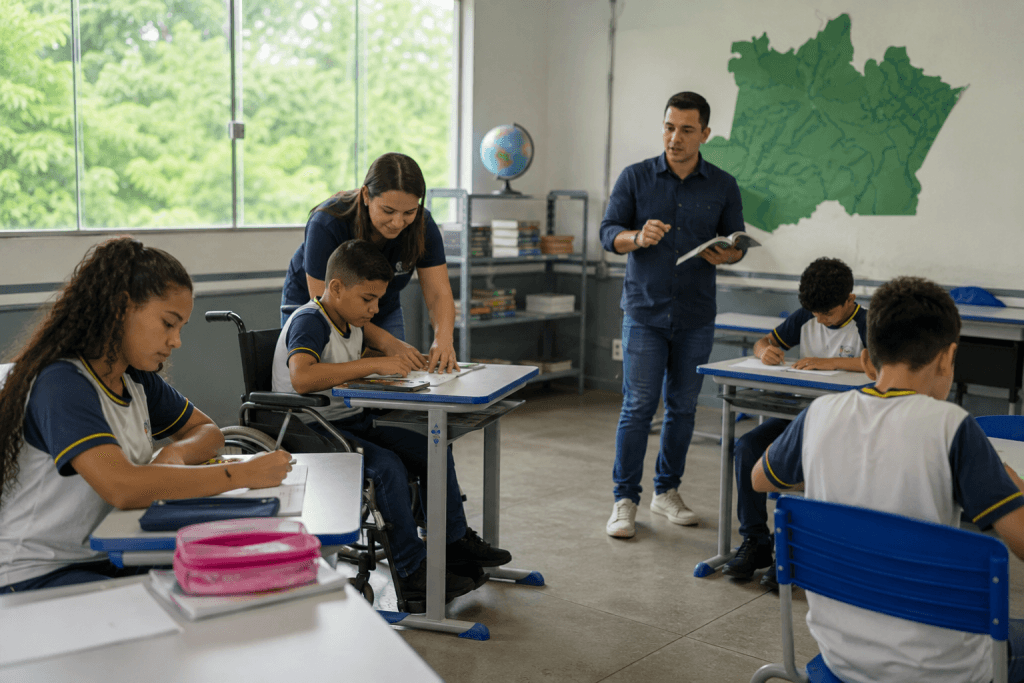 Escolas do Amazonas podem ter limite de alunos em turmas com estudantes PcD
