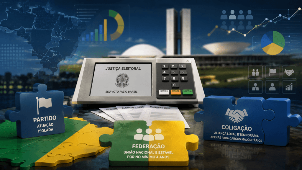 Federação ou coligação? Entenda as diferenças que podem definir o rumo das eleições de 2026