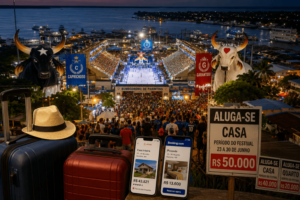 Hospedagem em Parintins chega a R$ 267 mil durante o Festival Folclórico