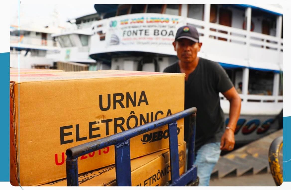 Megaoperação vai cruzar rios para levar mais de 9 mil urnas ao interior do Amazonas