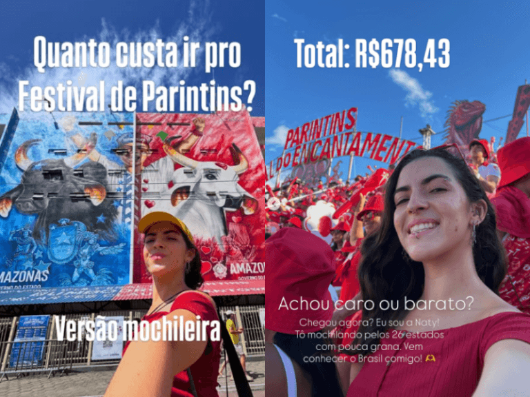 Ela gastou só R$ 678 para viver os três dias do Festival de Parintins; veja como