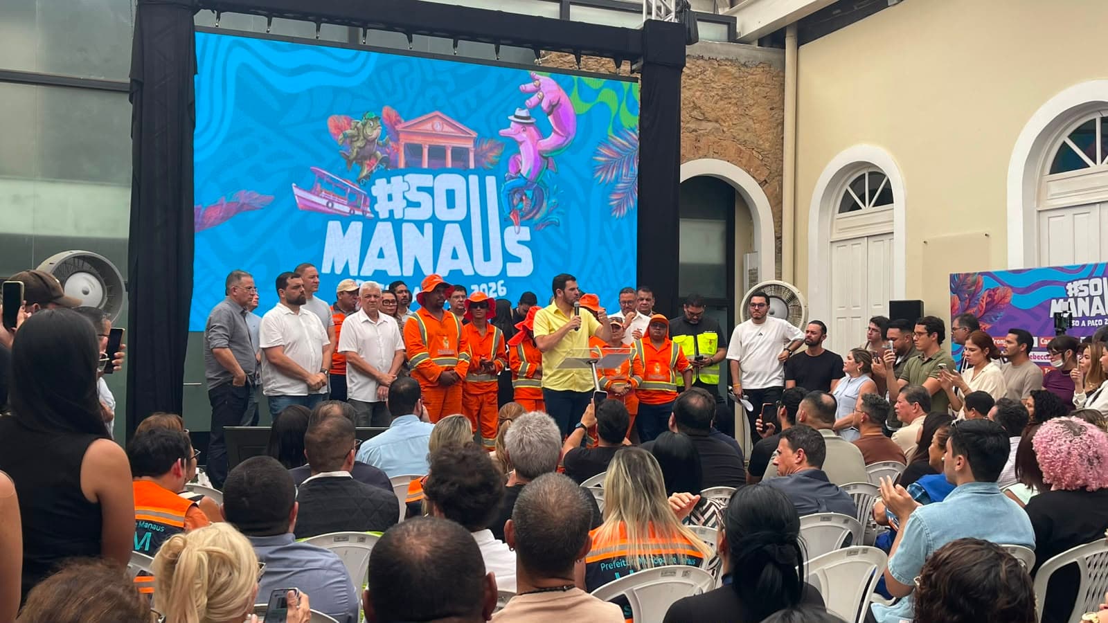 Sou Manaus 2026: cachês de nacionais serão pagos por patrocinadores, diz prefeito