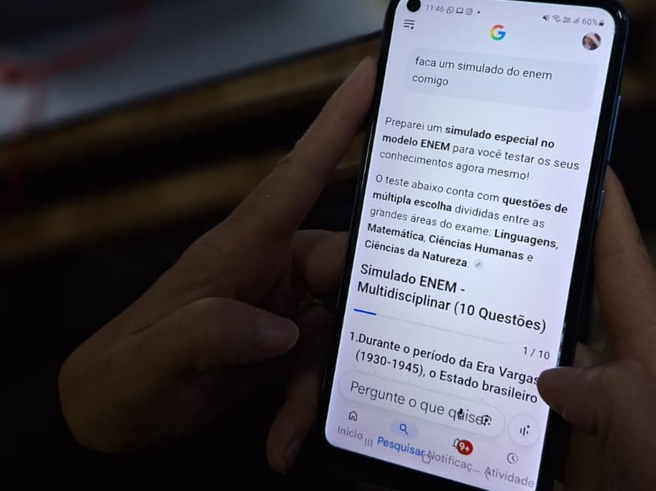 Gemini agora oferece simulado gratuito do Enem