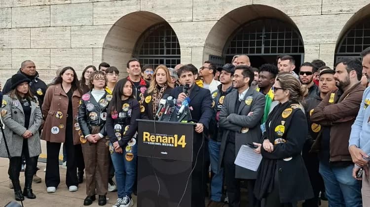 Renan Santos defende prisão de Toffoli e Moraes em discurso no 7 de Setembro