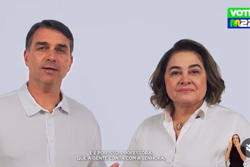 Justiça suspende propaganda de Maria do Carmo com Flávio Bolsonaro no Amazonas