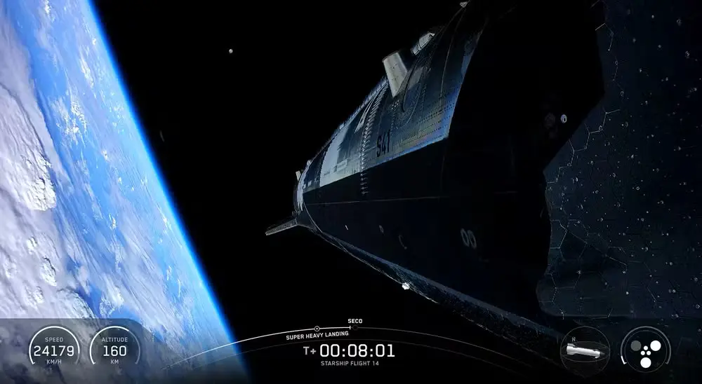 Starship, nave de Elon Musk, alcança órbita da Terra pela primeira vez