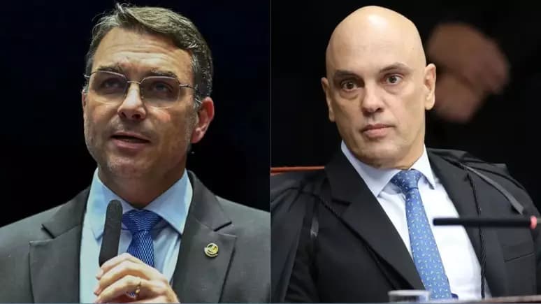 Flávio cobra renúncia de Moraes após caso de contrato de R$ 131 milhões