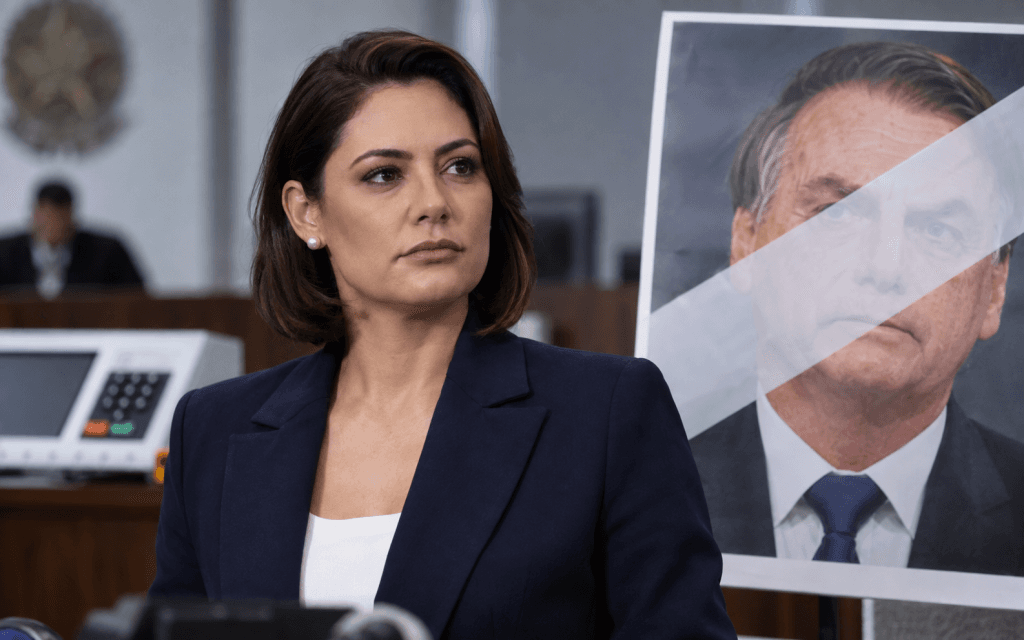 Michelle reage a veto de propaganda com Bolsonaro: “Perseguição absurda”