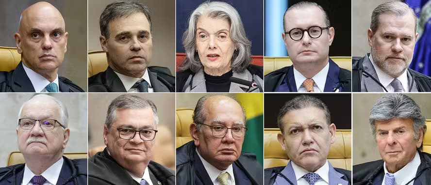 STF: veja quem indicou os 10 ministros e quando eles se aposentam