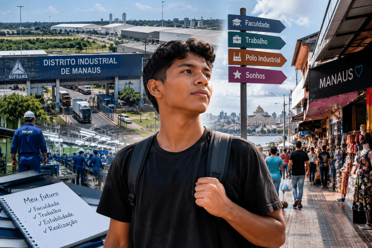 Para onde vai o jovem amazonense após o ensino médio?