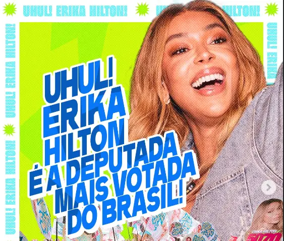 Erika Hilton é reeleita deputada e a mais votada da história da Câmara