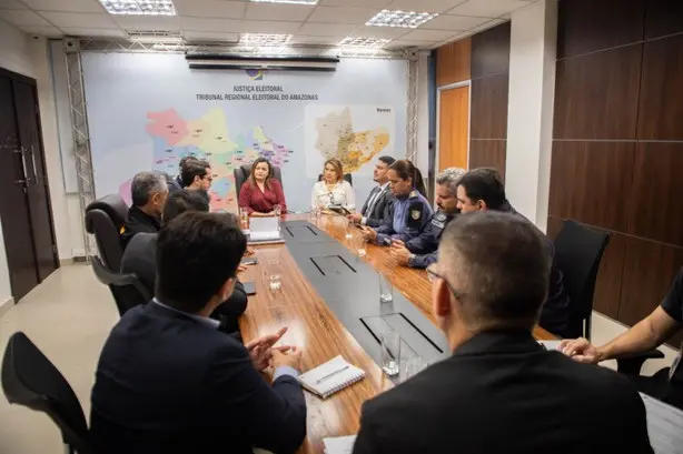 TRE-AM e forças de segurança definem esquema para eleições no Amazonas