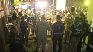 Após fiscalização, oito festas foram encerradas por descumprirem decreto (Foto: Divulgação/SSP-AM)