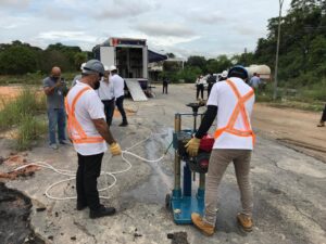 TCE móvel inicia fiscalização asfaltos de obras públicas