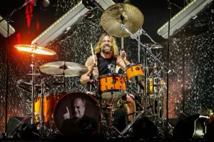 Taylor Hawkins, baterista do Foo Fighters (Foto: Paul Rovere/The Age/Fairfax Media via Getty Images)
