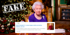 Rainha da Inglaterra não morreu, site folha de SP erra na publicação