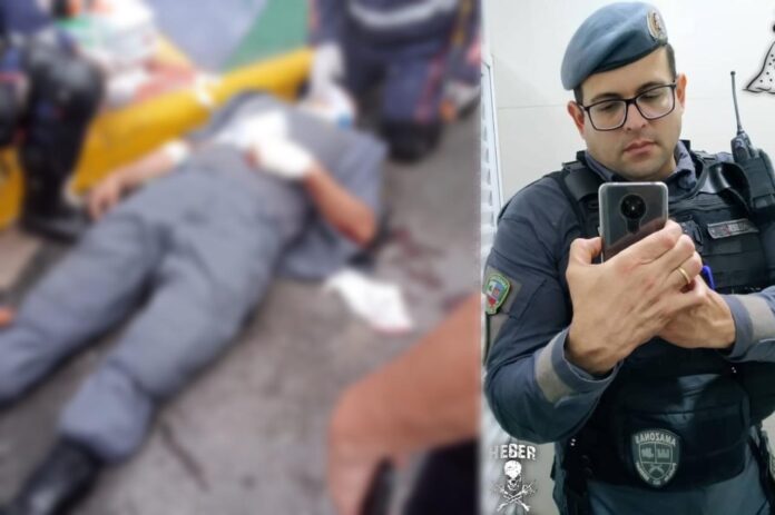 Sargento da Polícia Militar é atropelado por carro desgovernado