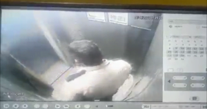 Câmera de elevador mostra assassino de Silvanilde antes e depois do crime