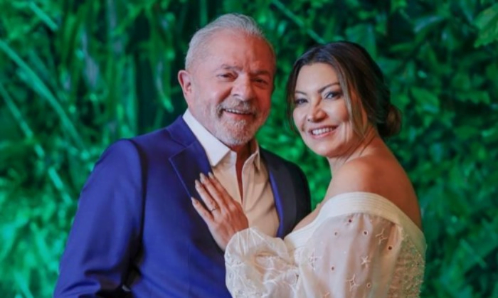 Lula e a a primeira-dama Janja