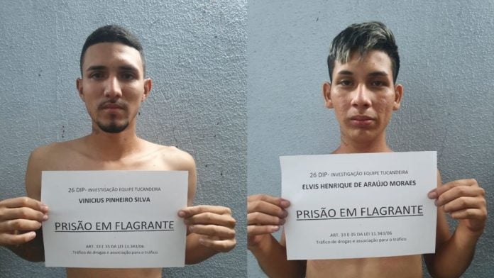 Dupla é presa com drogas e arma falsa no Viver Melhor