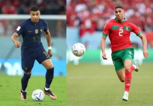 França e Marrocos duelam hoje em semifinal da Copa