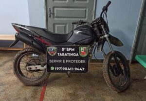 PM recupera moto roubada em Tabatinga
