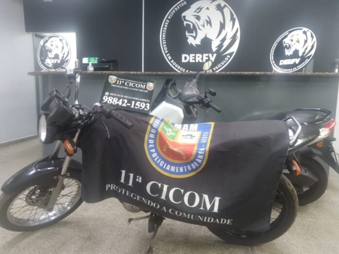 Polícia recupera 5 motocicletas neste fim de semana em Manaus