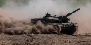 Tanque Leopard que irá para Ucrânia