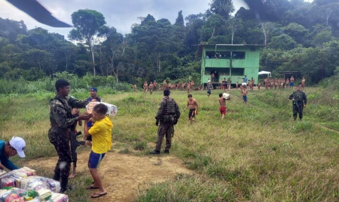 Hospital de campanha começa a ser montado em Boa Vista