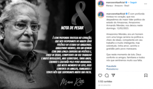 Políticos amazonenses lamentam morte de Amazonino Mendes