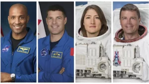 Quatro astronautas da missão Artemis 2