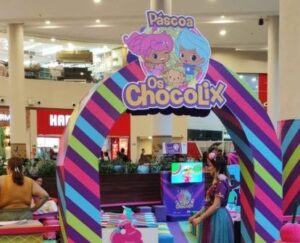 'Os Chocolix' no Manauara Shopping. Foto: Divulgação