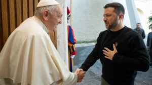 Presidente da Ucrânia se encontra com o Papa em visita a Roma