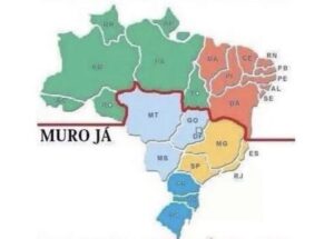 "Muro já": Grupos separatistas aplaudem fala do governador de MG contra Norte e Nordeste