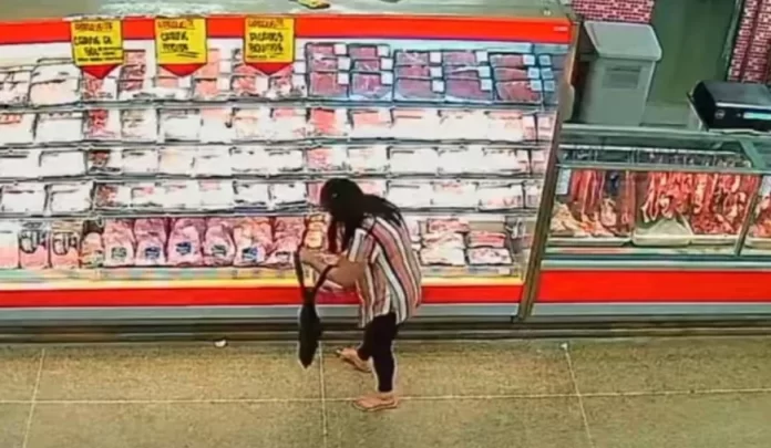 Após furtar R$ 5,5 mil em picanha, mulher é presa