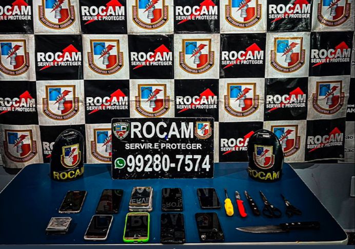 Durante operação, ROCAM encontra 9 celulares com presos em São Gabriel da Cachoeira