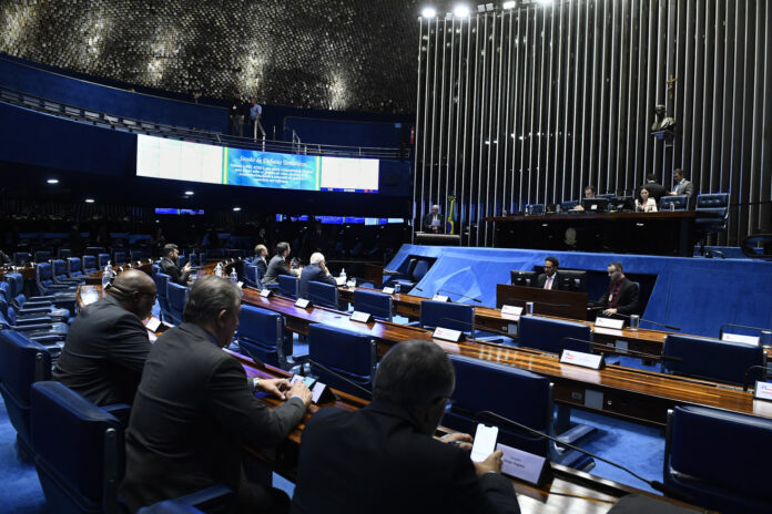 Imagem colorida mostra o senado Federal