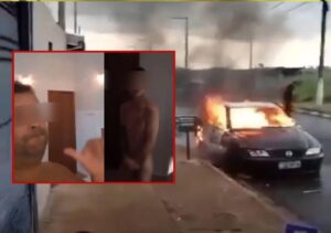 Presente "grego": Sogro diz que carro incendiado era "mimo" para genro