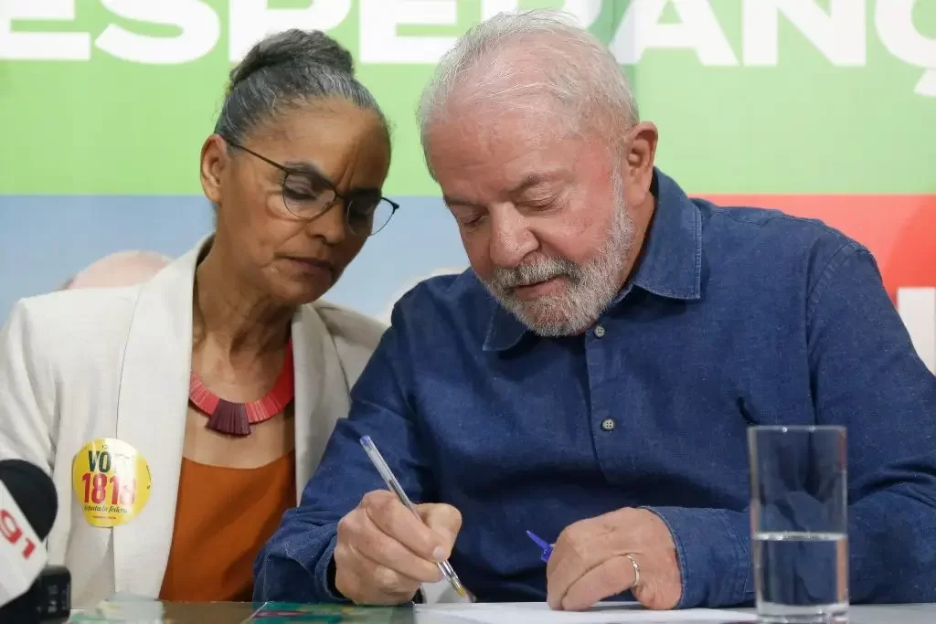 Marina Silva e presidente Lula