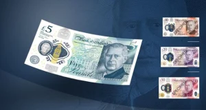 Banco da Inglaterra divulga notas de libras com o rosto do rei Charles